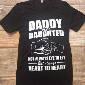 Daddy and Daughter Tee Size small black tshirt